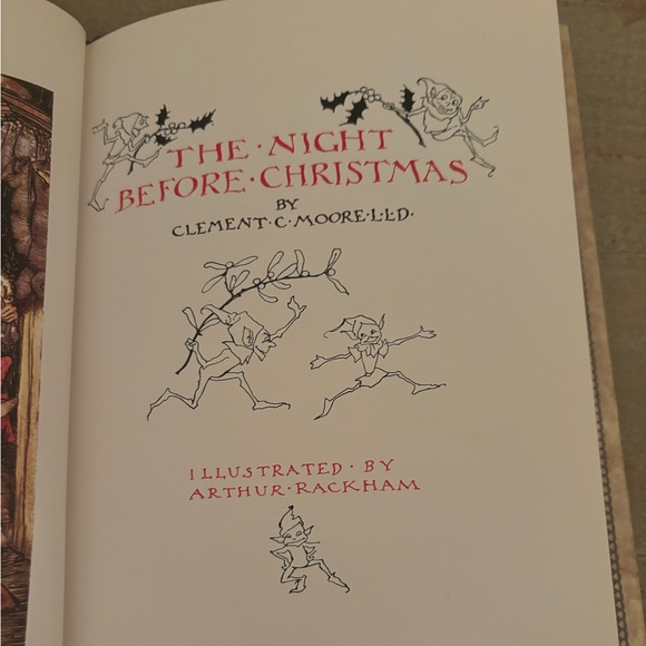 The Night Before Christmas Book Vintage 1985 Edition By Clement C Moore - Picture 6 of 10